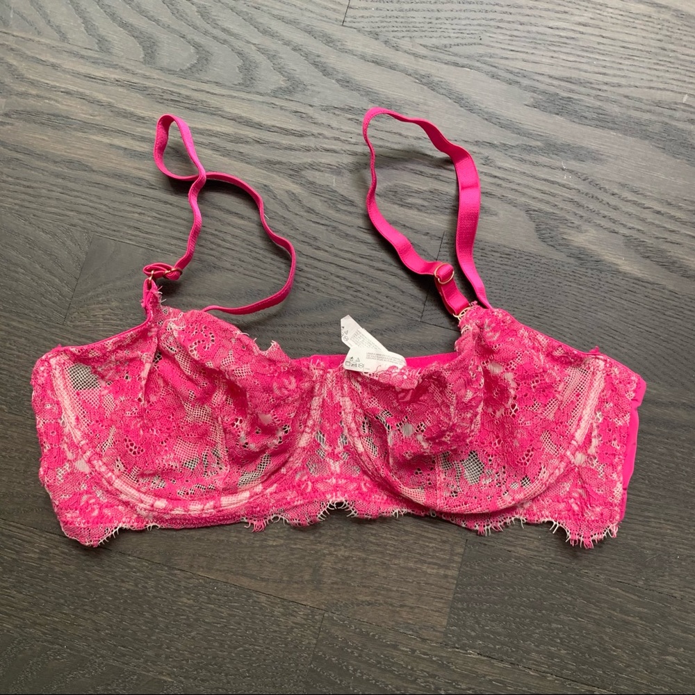 Skarlet Blue Pink Lace Bra
